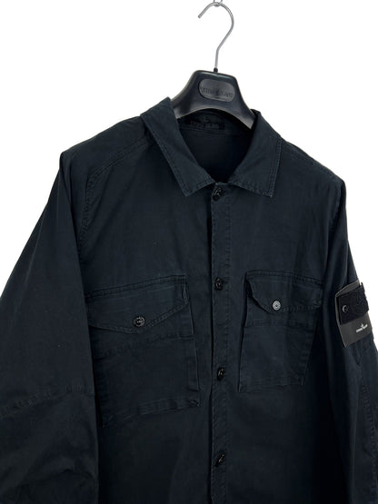 Overshirt nera Stone Island Ghost - Taglia XL