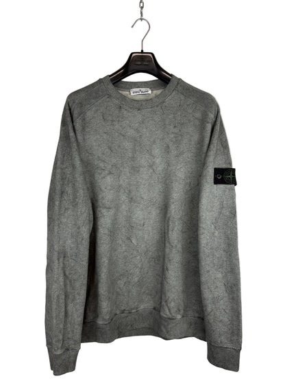 Felpa grigia con trattamento Dust Colour Stone Island - Taglia XL