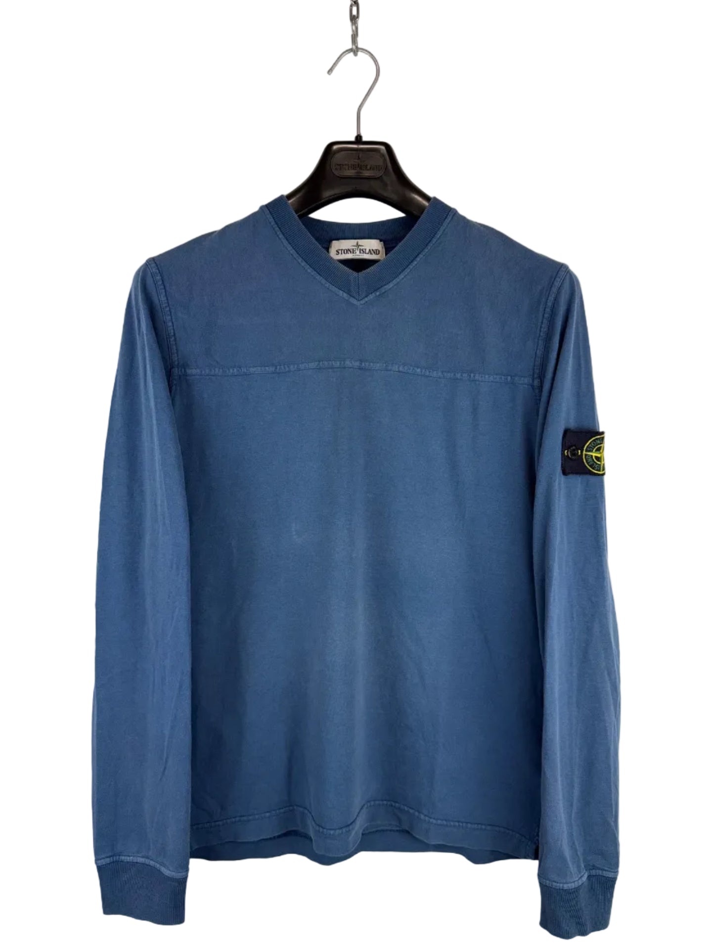 Maglioncino blu con scollo a V Stone Island - Taglia XL