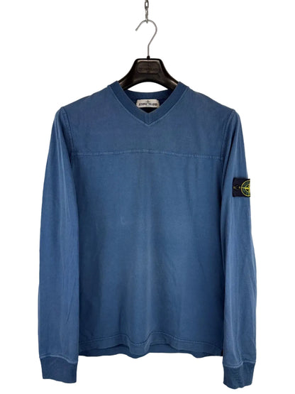 Maglioncino blu con scollo a V Stone Island - Taglia XL