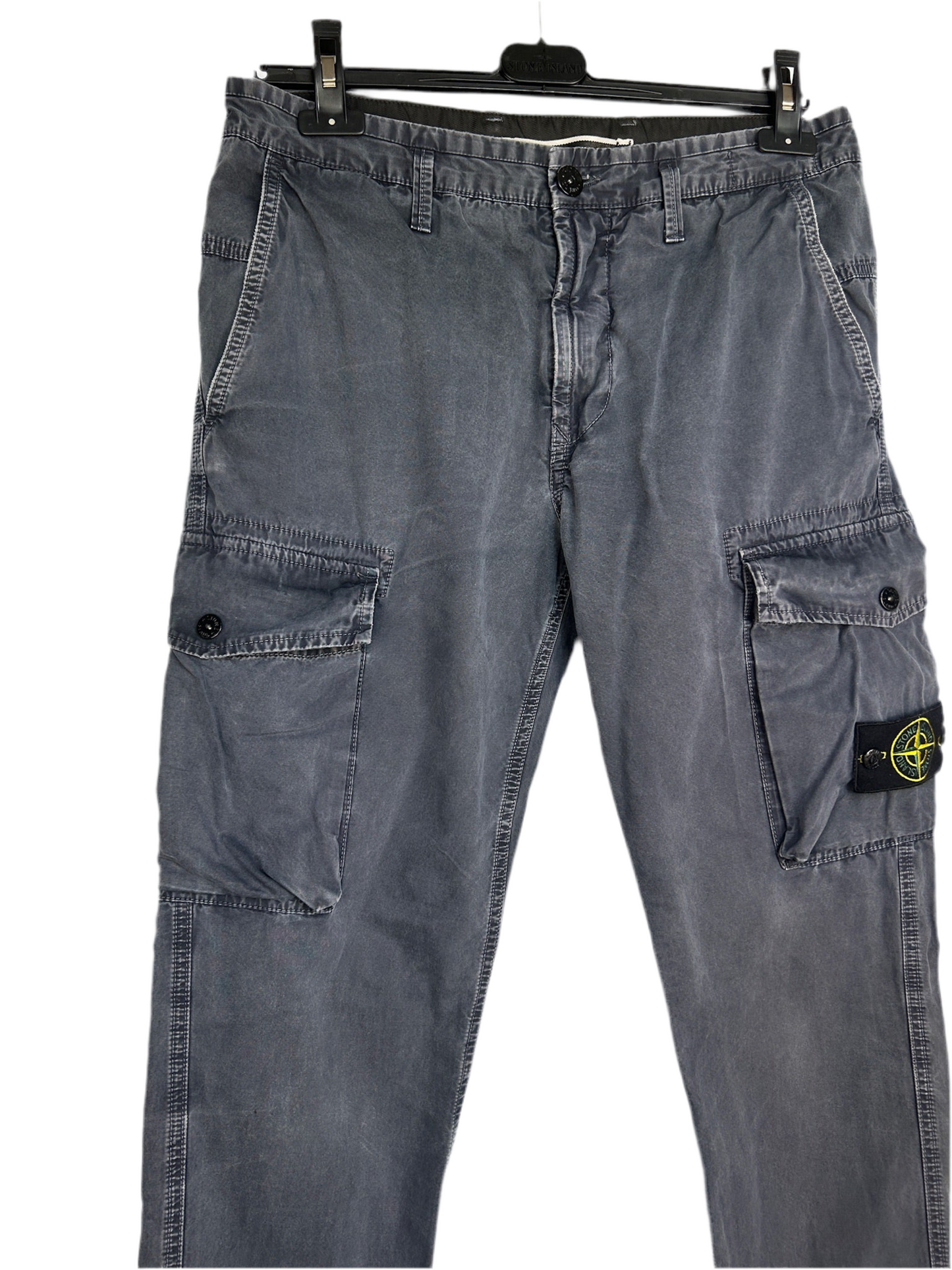 Pantaloni cargo blu Stone Island - Taglia W30
