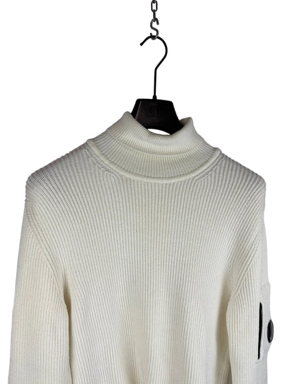Maglione dolcevita bianco-panna C.P. Company - Taglia S