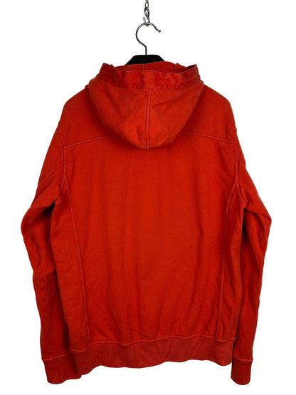 Felpa rossa con cappuccio Stone Island x Supreme - Taglia L