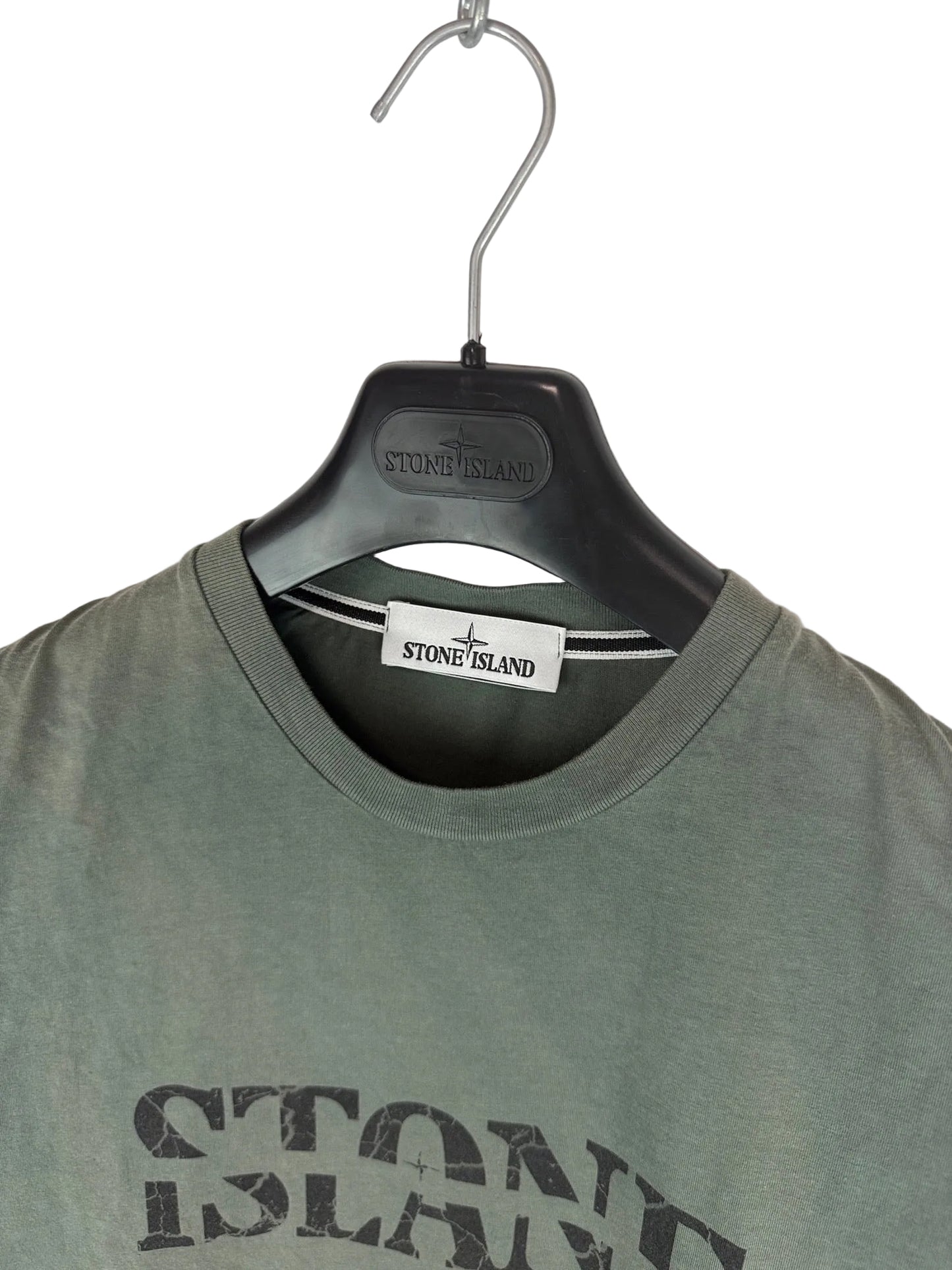 T-shirt verde Stone Island - Taglia L