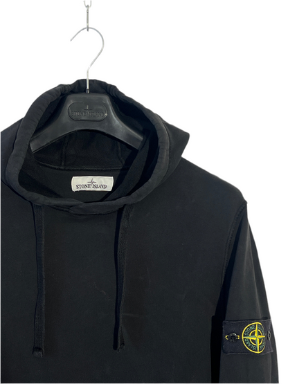 Felpa nera con cappuccio Stone Island - Taglia L