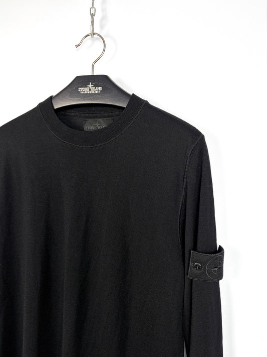 Maglione nero Stone Island Ghost - Taglia L