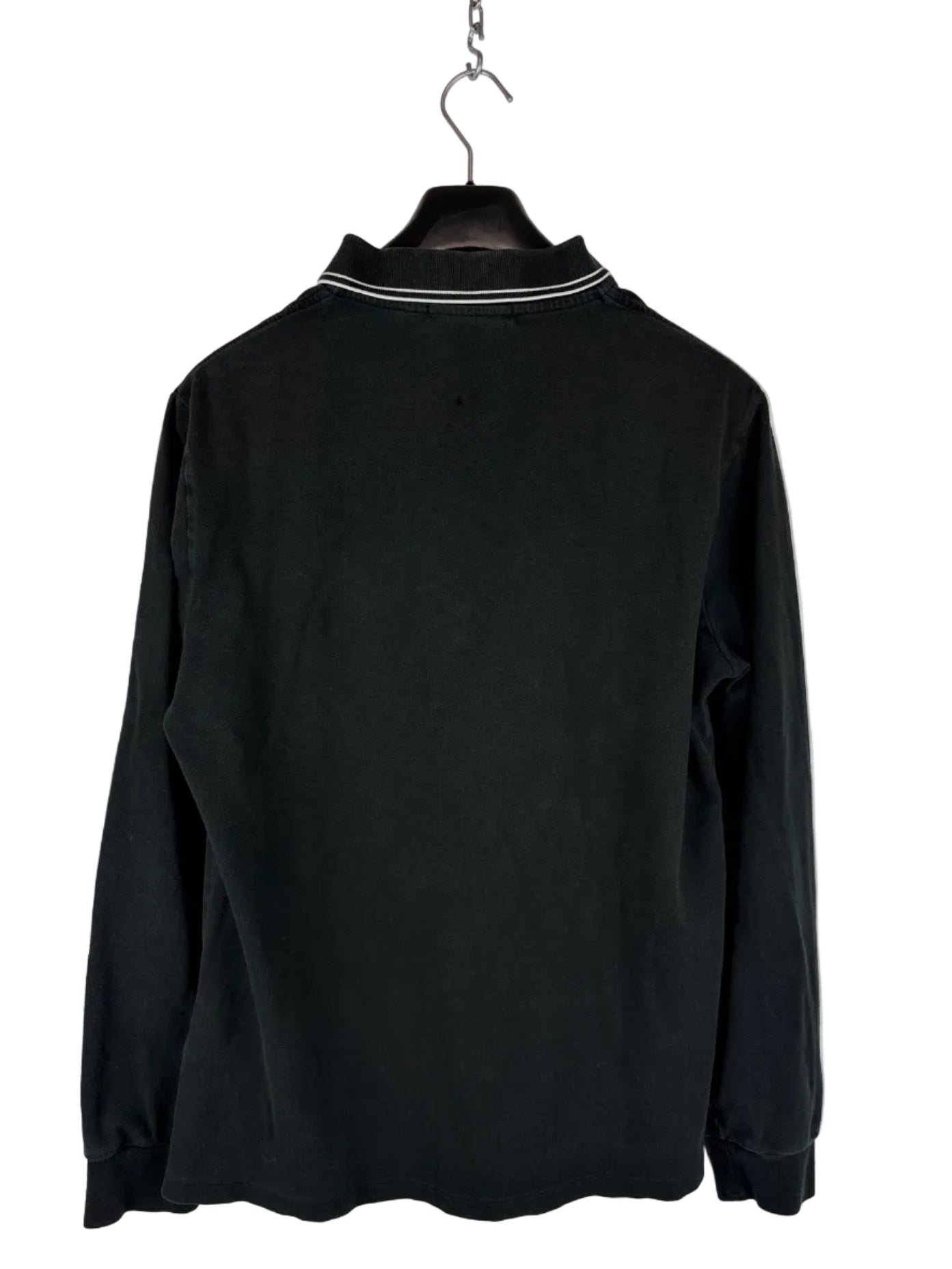 Polo nera a maniche lunghe Stone Island - Taglia XL