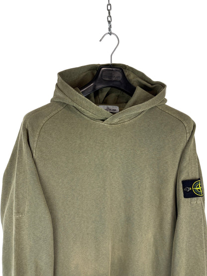 Felpa verde kaki con cappuccio Stone Island - Taglia XL
