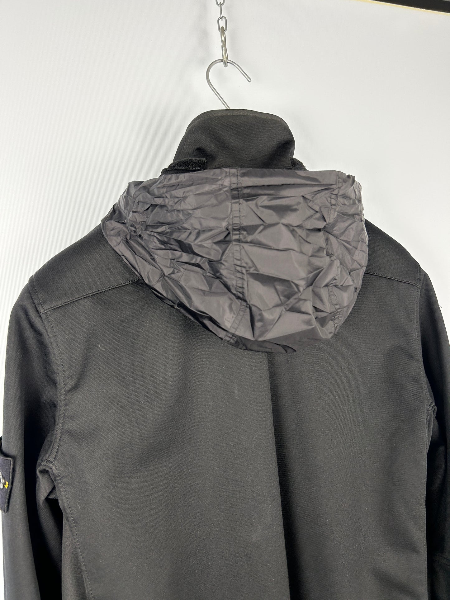 Giacca nera Soft Shell-R Terry Stone Island - Taglia L