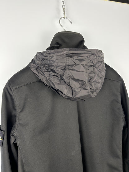 Giacca nera Soft Shell-R Terry Stone Island - Taglia L