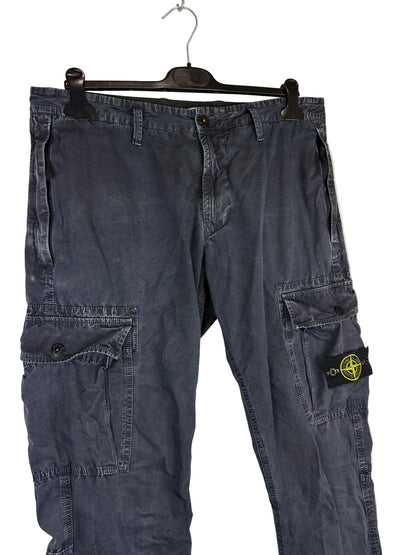 Pantaloni cargo blu navy Stone Island - Taglia W34