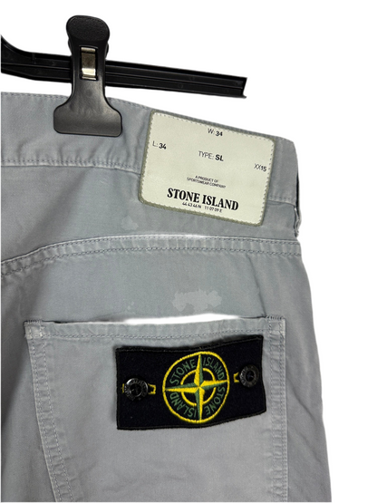 Pantaloni Vintage grigio chiaro Stone Island - Taglia W34
