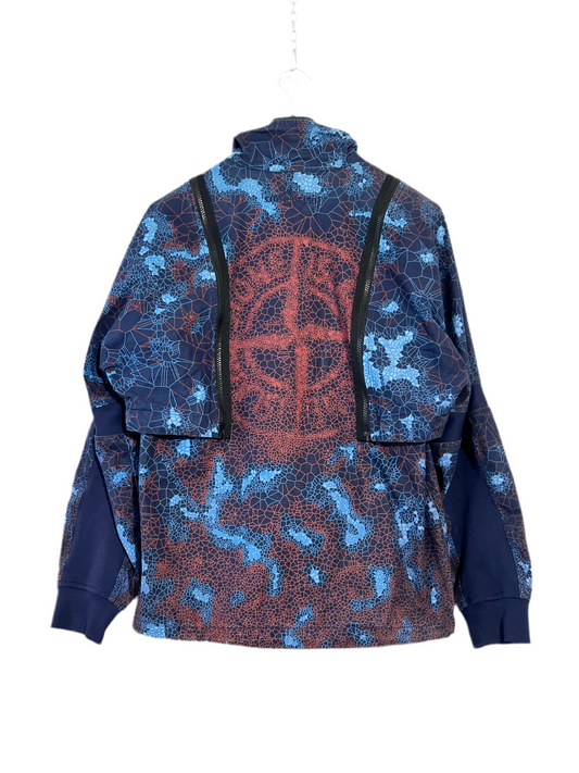 Giacca blu Stone Island Printed Heat Reactive Thermosensitive Fabric (nuova con cartellino) - Taglia L