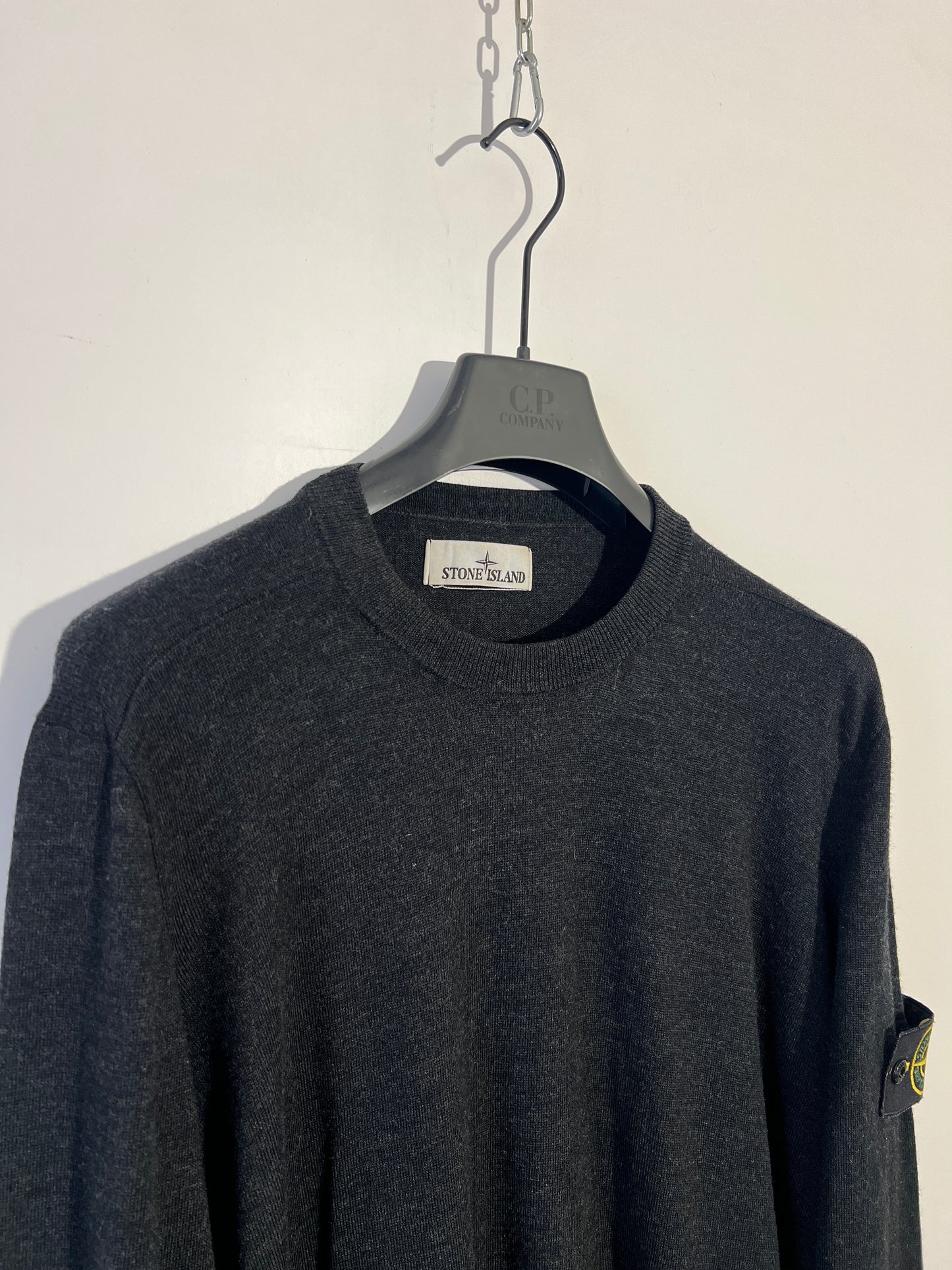Maglione grigio antracite Stone Island - Taglia L
