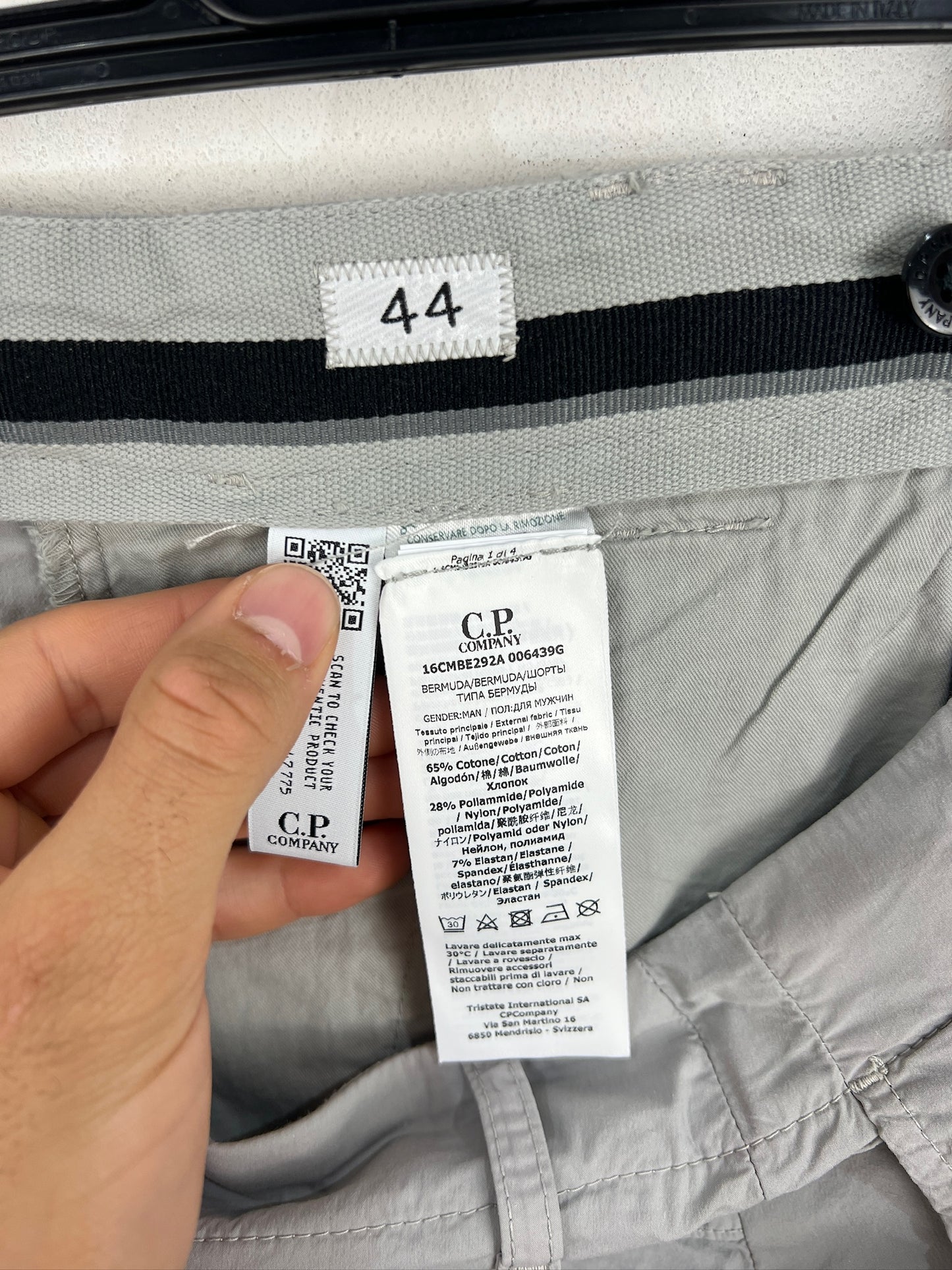 Pantaloncini cargo grigi C.P. Company (nuovi con cartellino) - Taglia W29