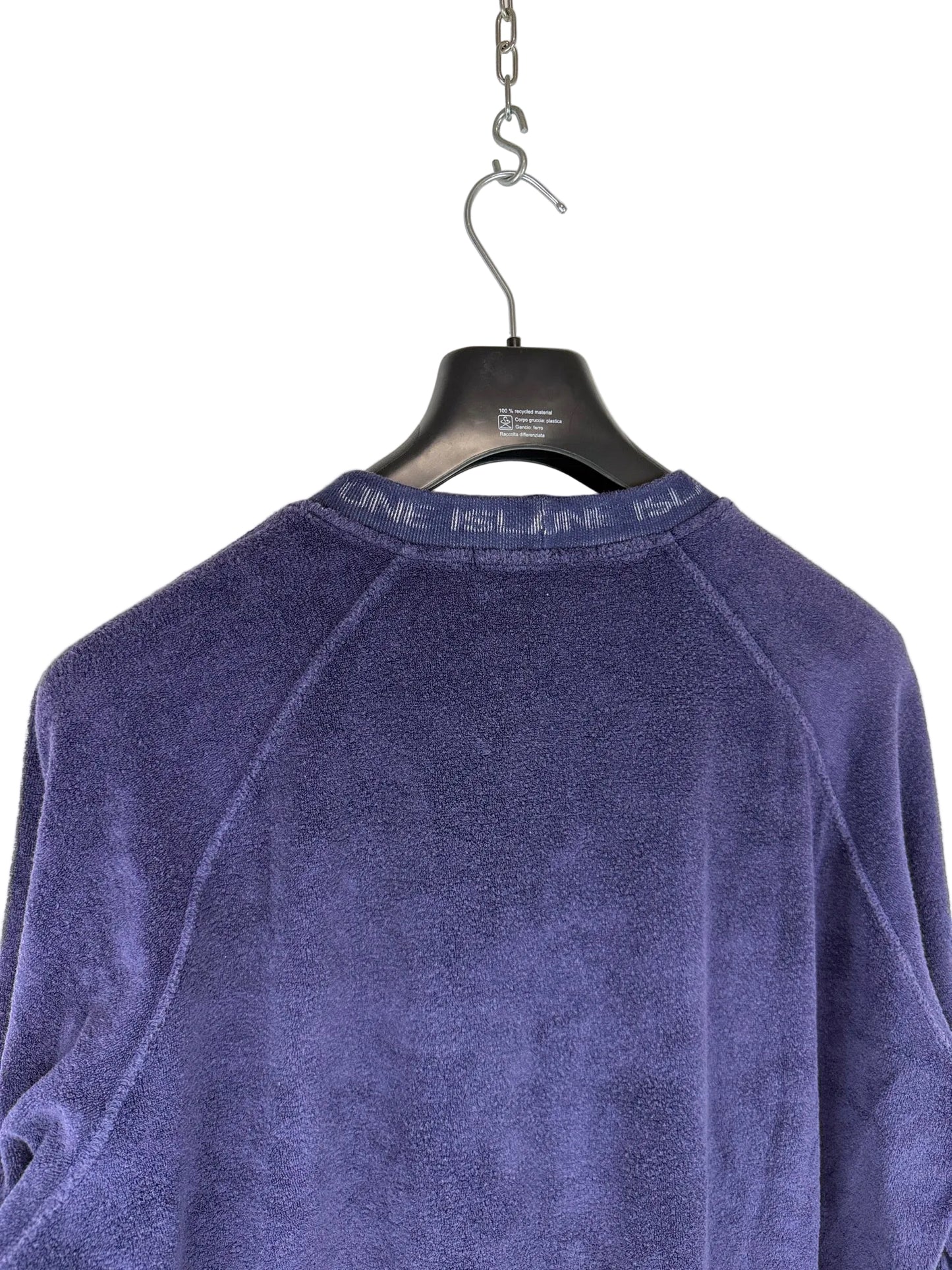 Maglione blu violaceo in ciniglia Stone Island - Taglia L