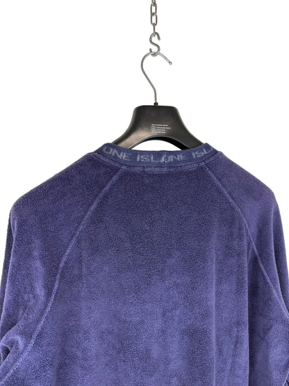 Maglione blu violaceo in ciniglia Stone Island - Taglia L