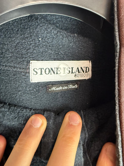 Felpa marrone con cappuccio e bottoni Vintage Stone Island - Taglia XL