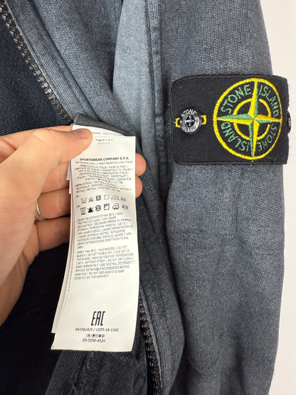 Cardigan grigio con trattamento Dust Colour Stone Island - Taglia L