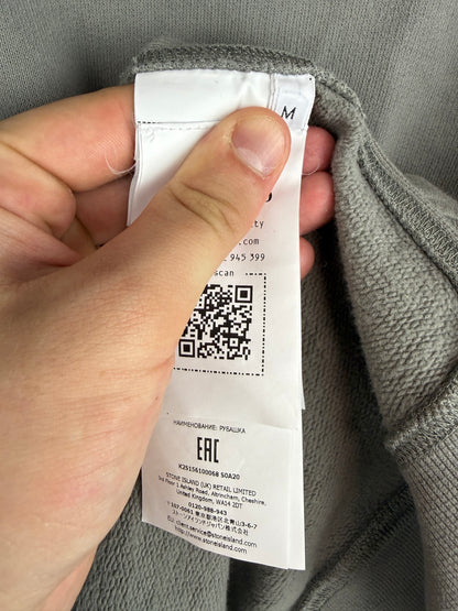 Felpa grigia con chiusura a 1/4 zip nuova 2025 Stone Island - Taglia M