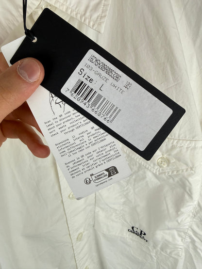 Camicia bianca con taschino sul petto C.P. Company (nuova con cartellino) - Taglia L