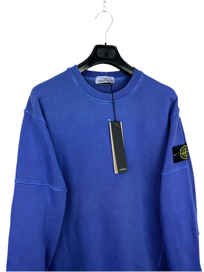 Felpa blu Stone Island (nuova con cartellino) - Taglia L