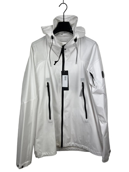 Giacca Pro-Tek bianca con chiusura a zip C.P. Company (nuova con cartellino) - Taglia XXL