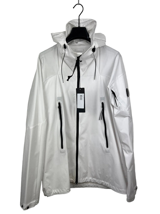 Giacca Pro-Tek bianca con chiusura a zip C.P. Company (nuova con cartellino) - Taglia XXL