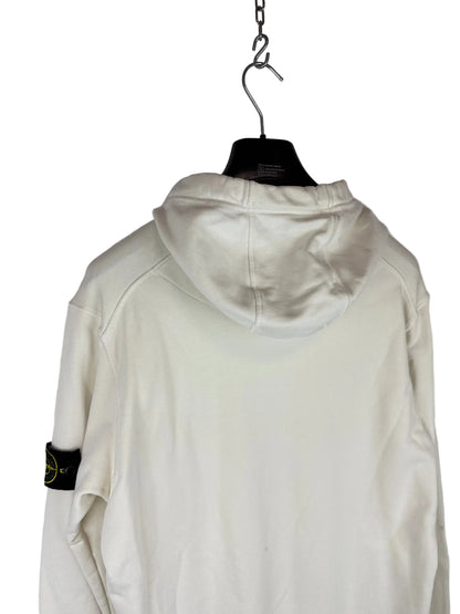 Felpa bianca con cappuccio Stone Island - Taglia M
