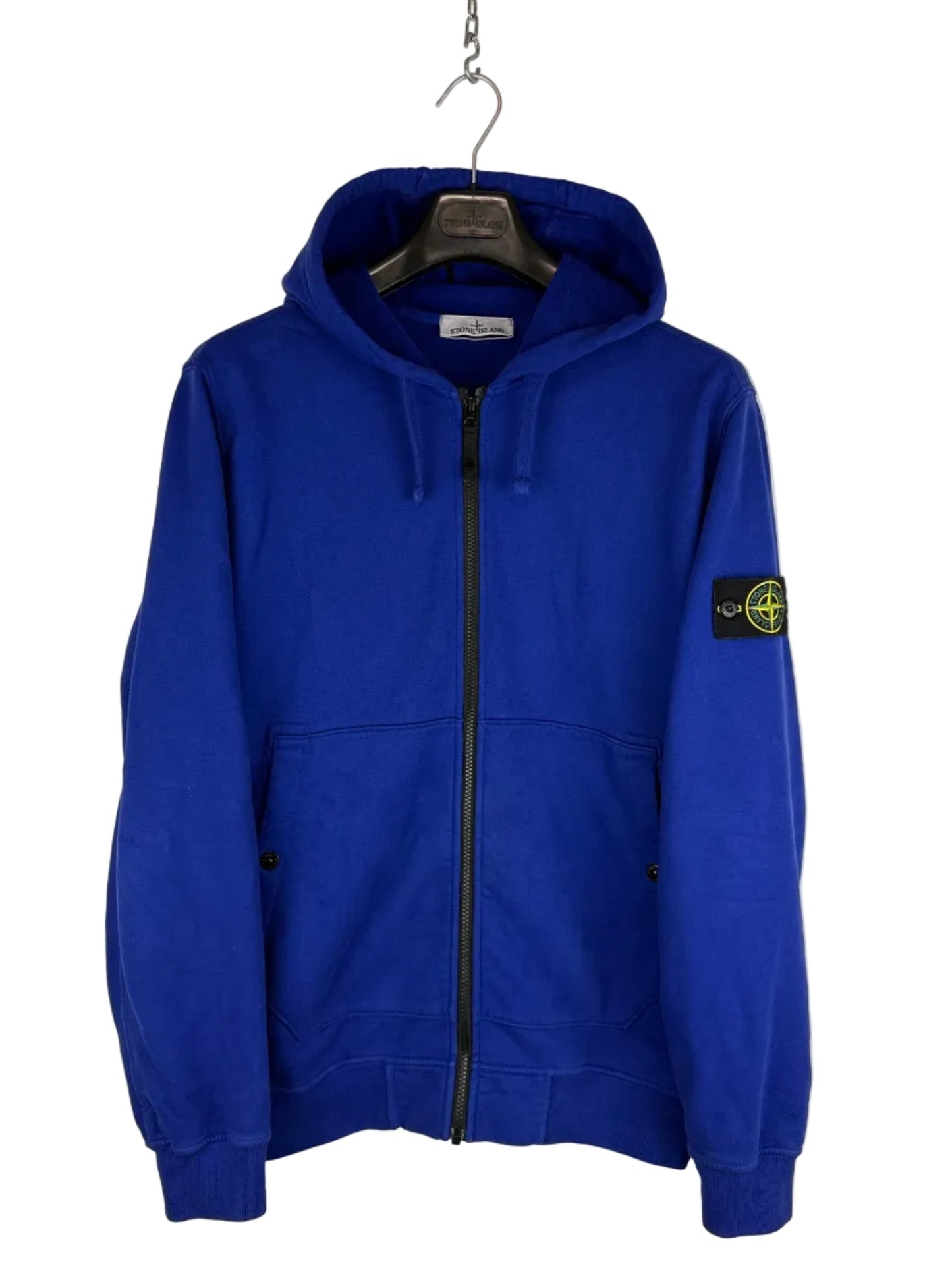 Felpa blu con zip e cappuccio Stone Island - Taglia XL