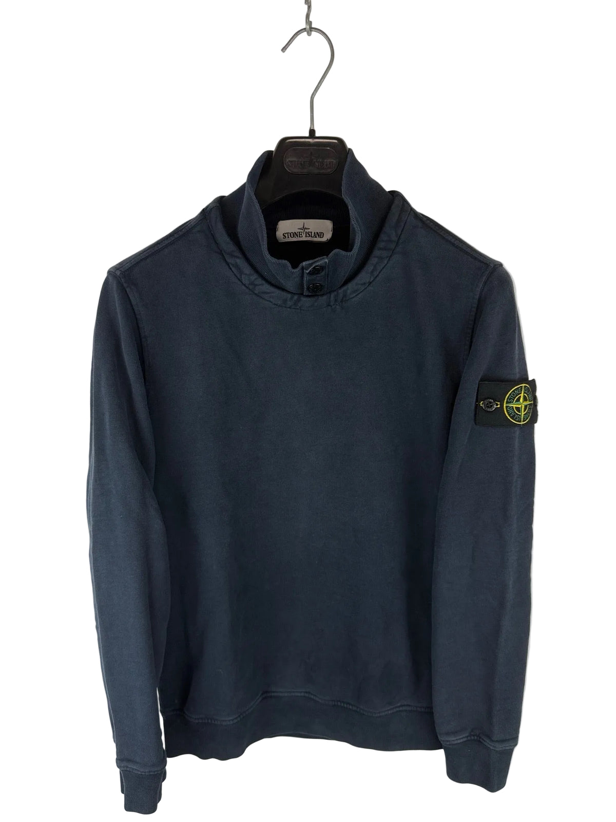 Felpa blu con collo alto Stone Island - Taglia S