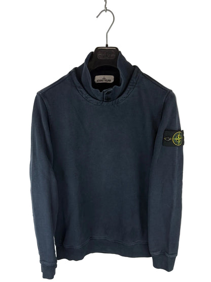 Felpa blu con collo alto Stone Island - Taglia S