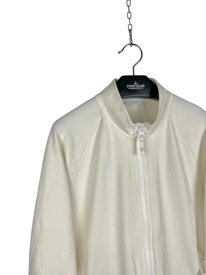 Felpa bianca con zip Ghost Stone Island - Taglia XL