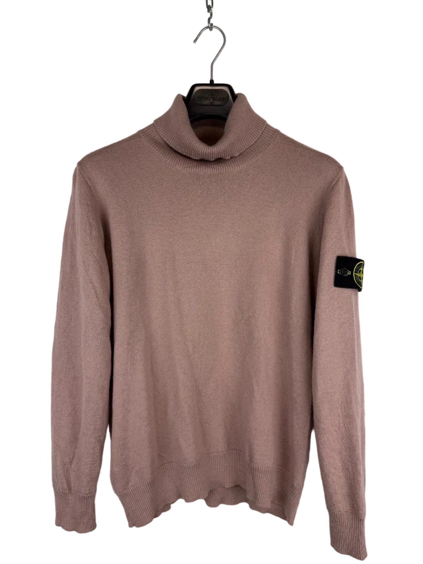 Maglione dolcevita rosa antico Stone Island - Taglia L