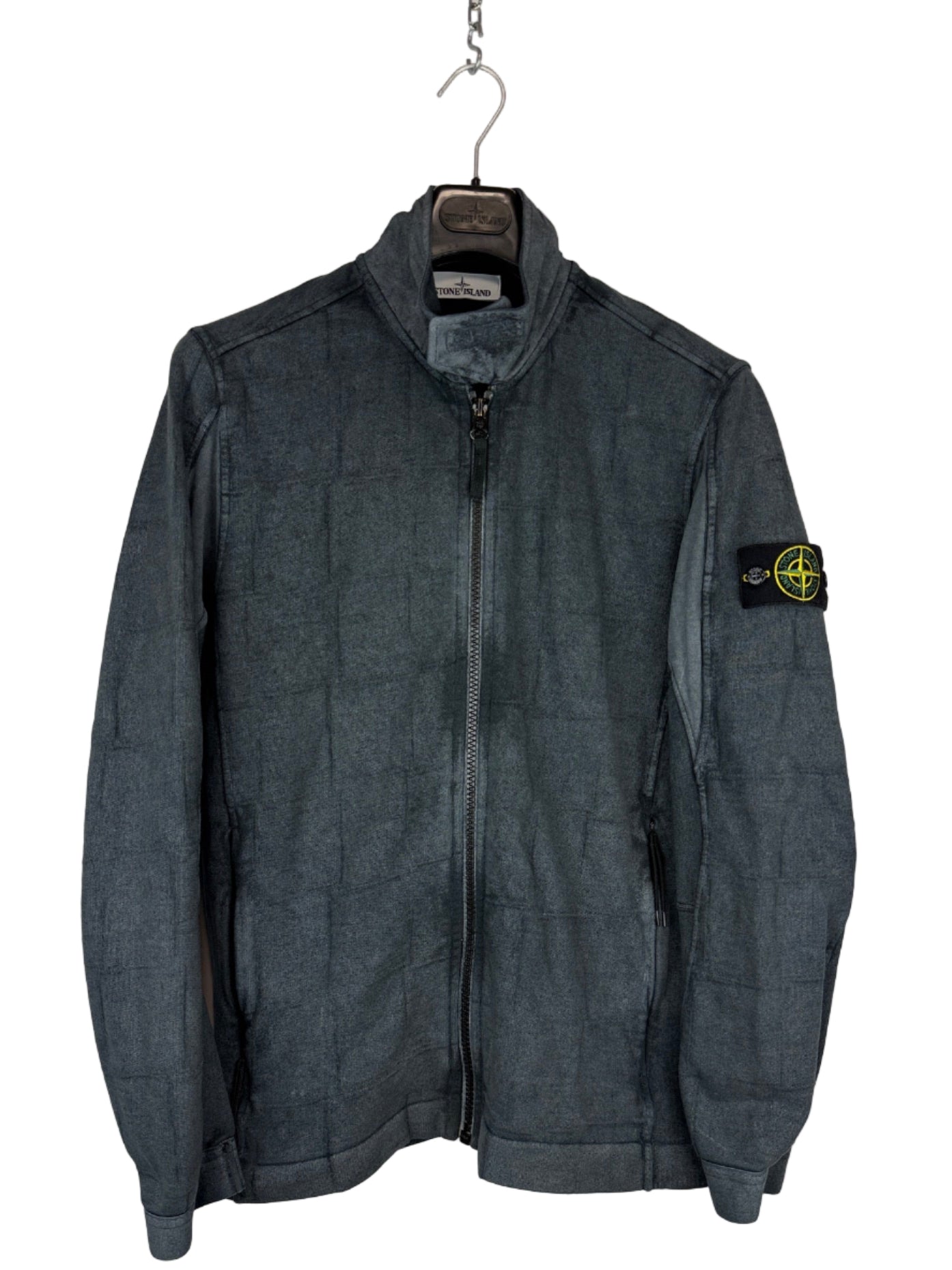 Cardigan grigio con trattamento Dust Colour Stone Island - Taglia L