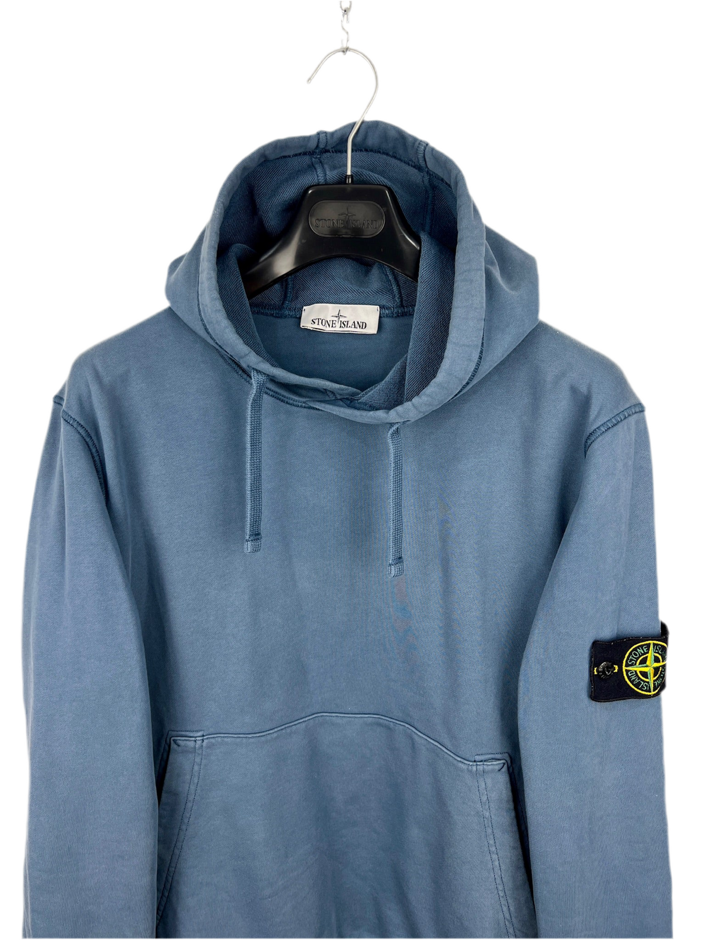 Felpa blu con cappuccio Stone Island - Taglia L