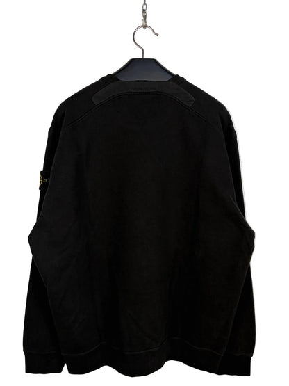 Felpa nera Stone Island (nuova con cartellino) - Taglia L
