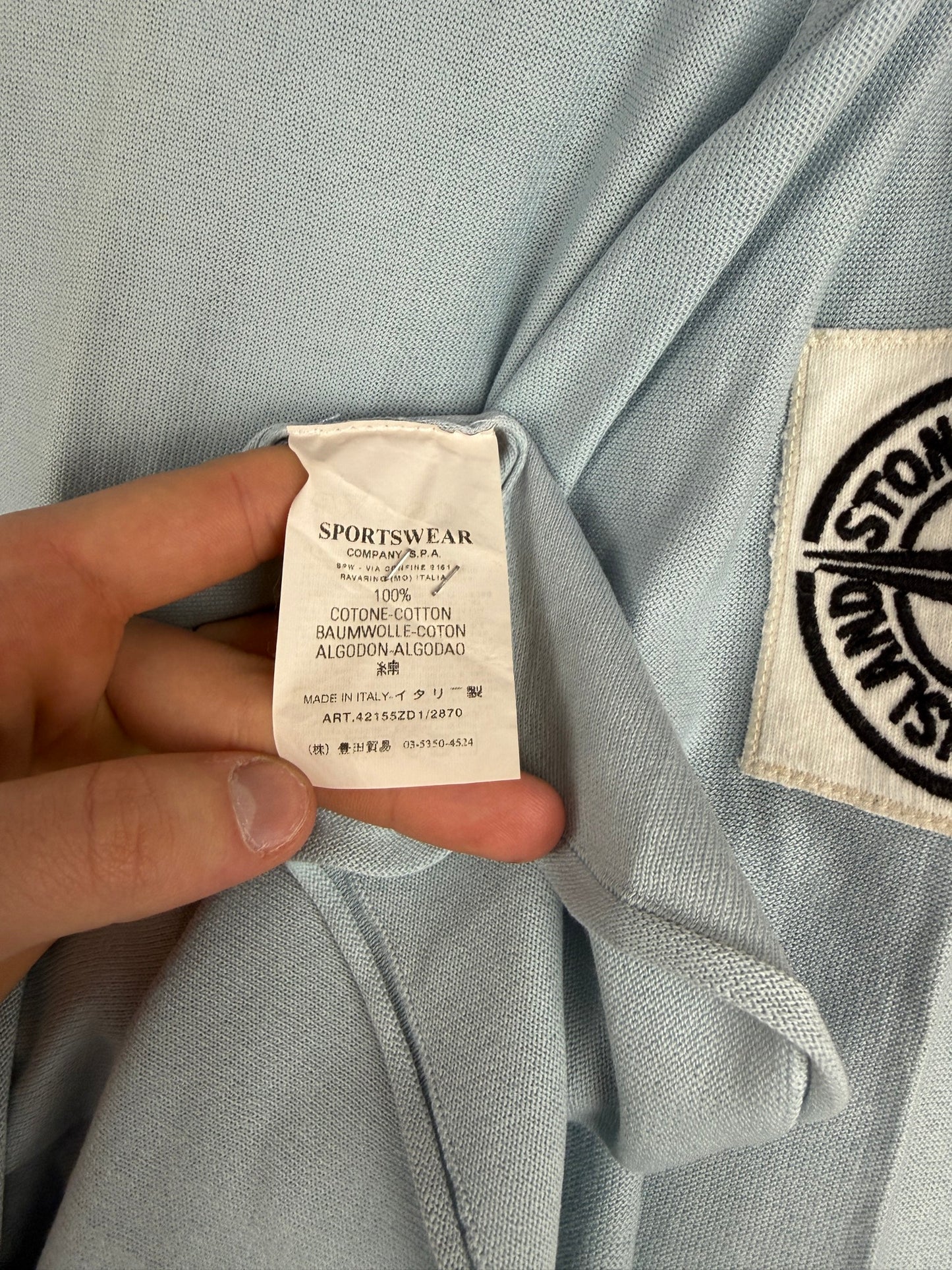 Maglioncino azzurro Stone Island - Taglia XL