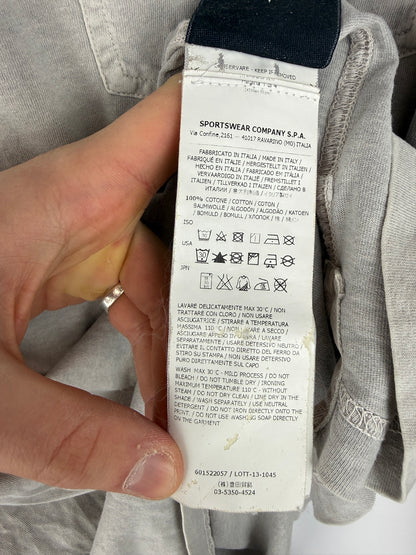 Polo grigia a maniche lunghe Stone Island - Taglia XXL