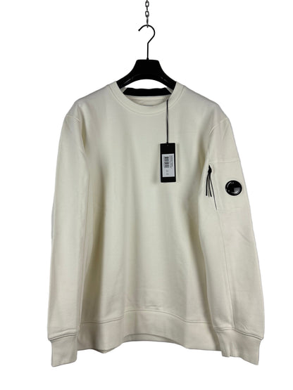 Felpa bianca C.P. Company (nuova con cartellino) - Taglia XXL