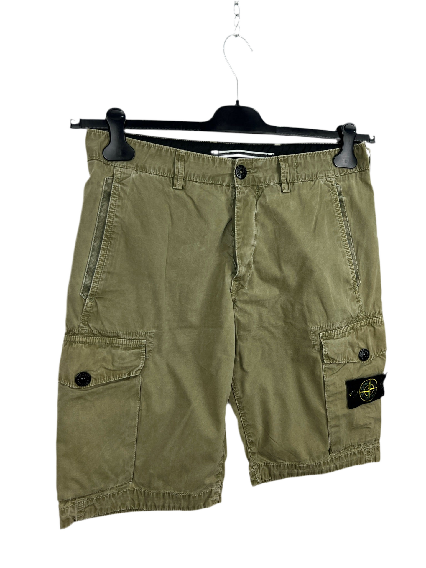 Pantaloncini cargo verde kaki Stone Island - Taglia W32