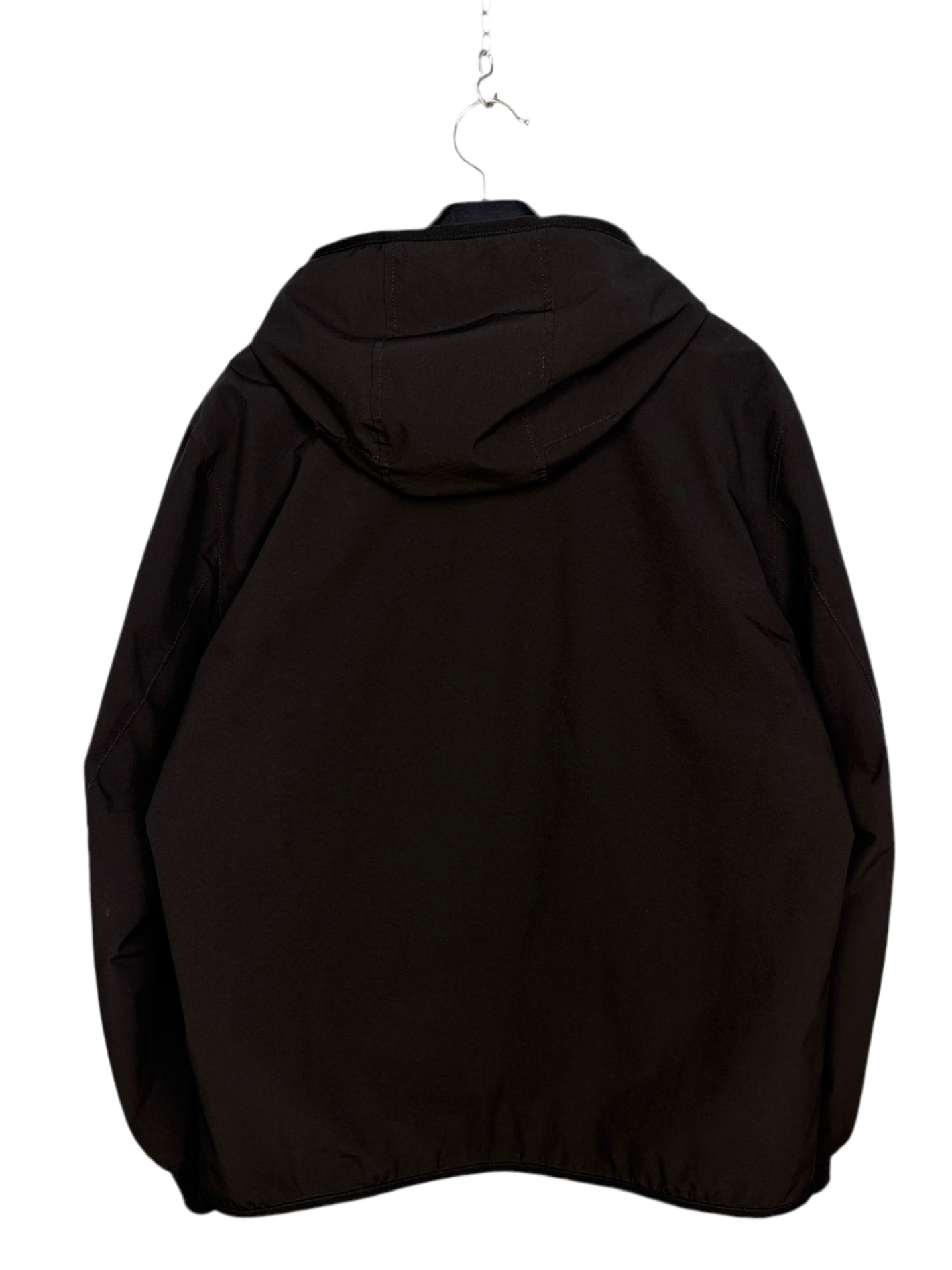 Giacca Soft Shell-R e.dye Technology in Primaloft nera con zip e cappuccio Stone Island - Taglia L