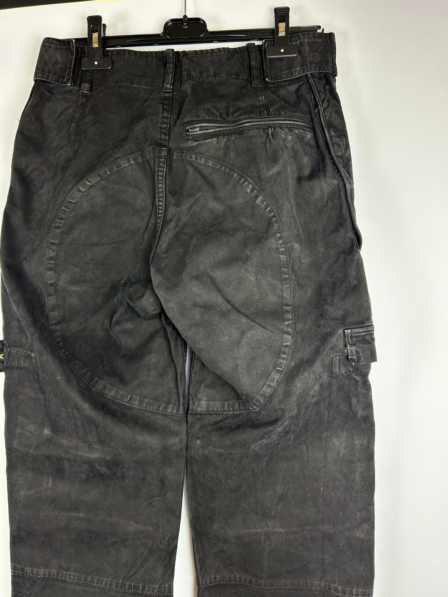 Pantaloni parachute neri Paul Harvey Stone Island - Taglia 48