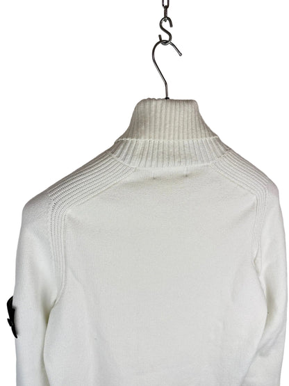 Maglione dolcevita bianco Stone Island - Taglia S