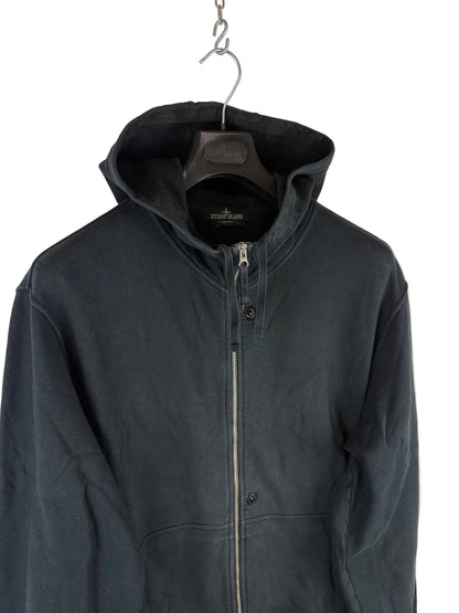 Felpa nera con zip e cappuccio Stone Island Shadow Project - Taglia 3XL