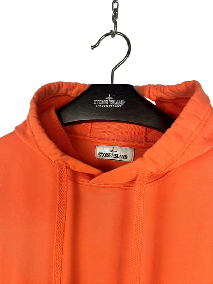 Felpa arancione con cappuccio Stone Island - Taglia XL