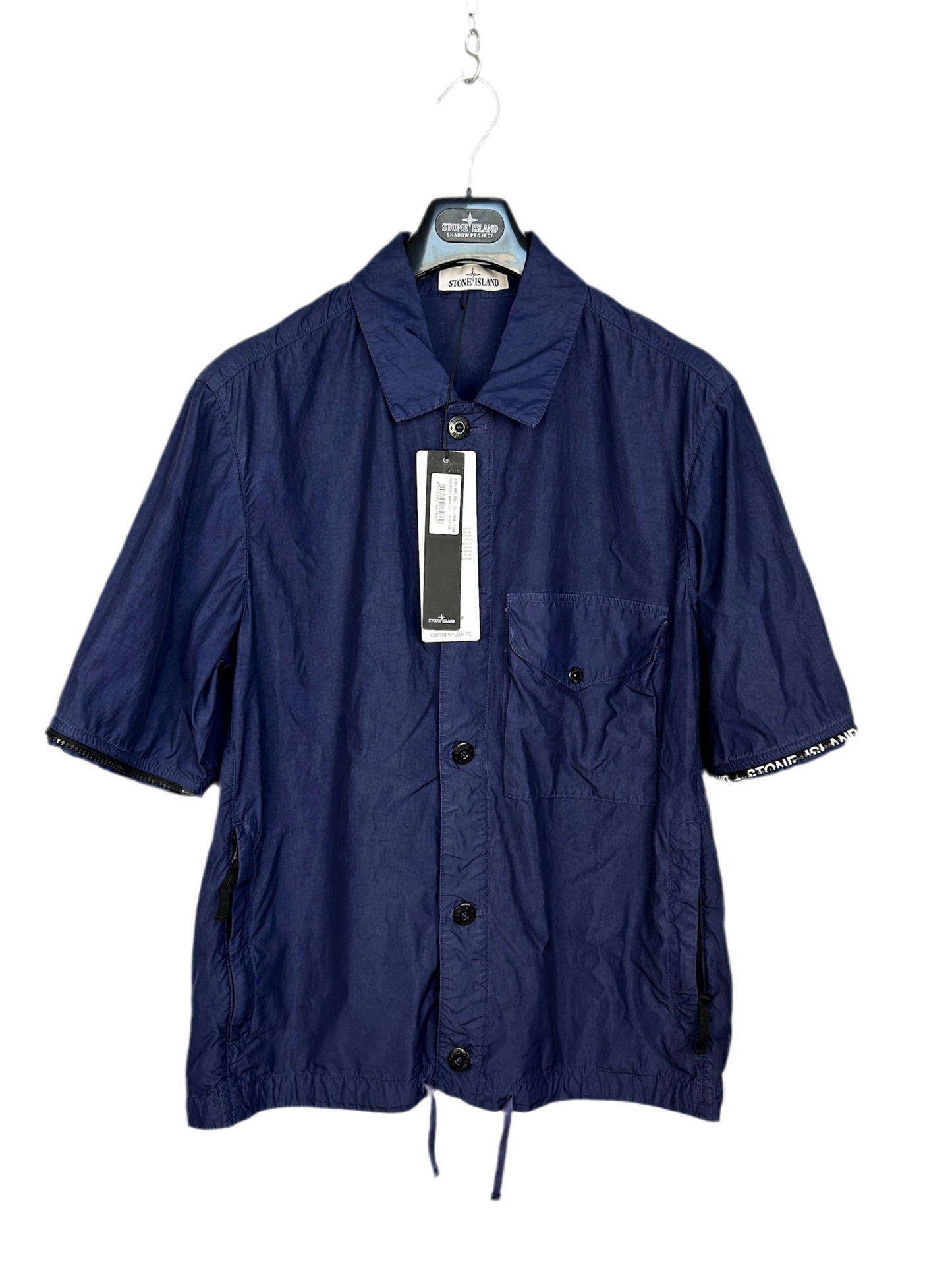 Giacca-camicia blu navy “Cupro Nylon-TC” Stone Island - Taglia L