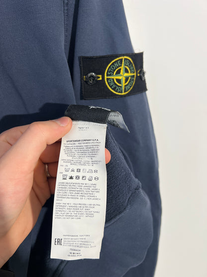 Felpa blu con cappuccio Stone Island - Taglia M