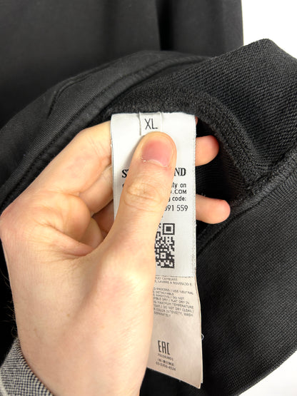 Felpa nera con cappuccio Stone Island - Taglia XL