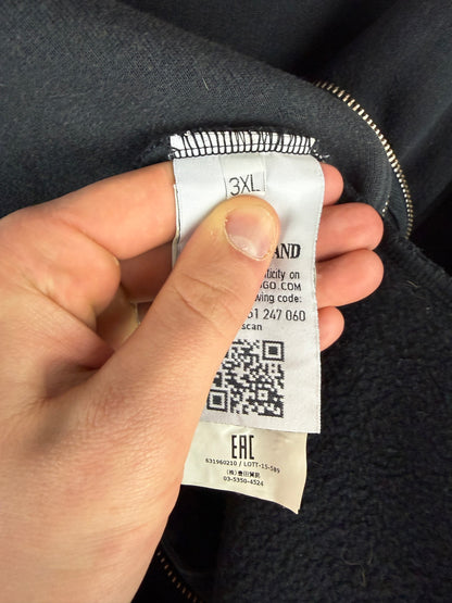 Felpa nera con zip e cappuccio Stone Island Shadow Project - Taglia 3XL